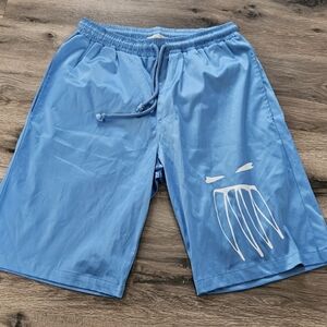 Stylish Blue Graphic Men's Shorts